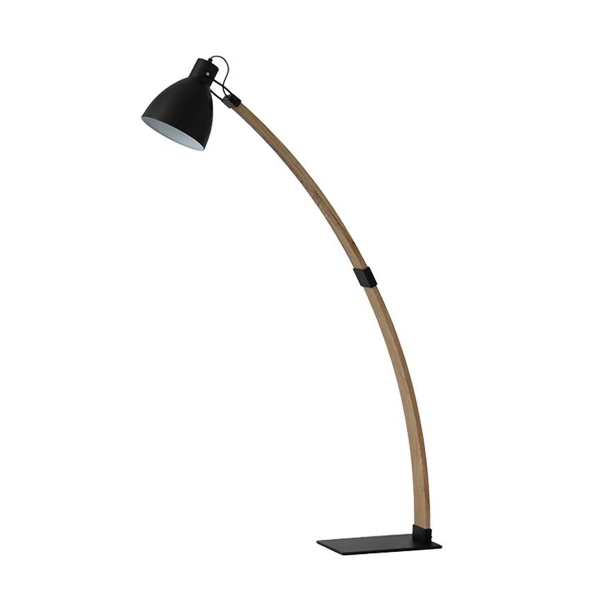 Stojací lampa 1xE27/60W/230V jasan/černá