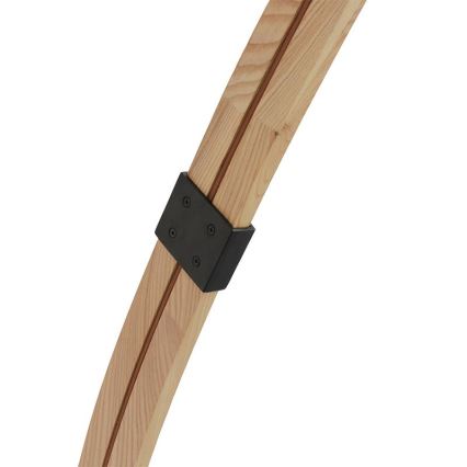 Stojací lampa 1xE27/60W/230V jasan/černá