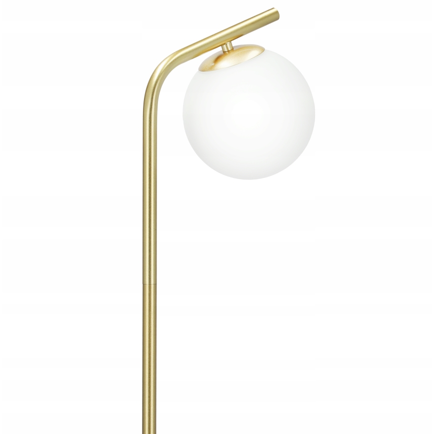 Stojací lampa 1xG9/40W/230V zlatá/bílá