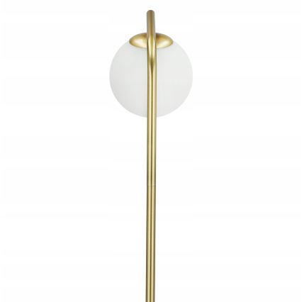 Stojací lampa 1xG9/40W/230V zlatá/bílá