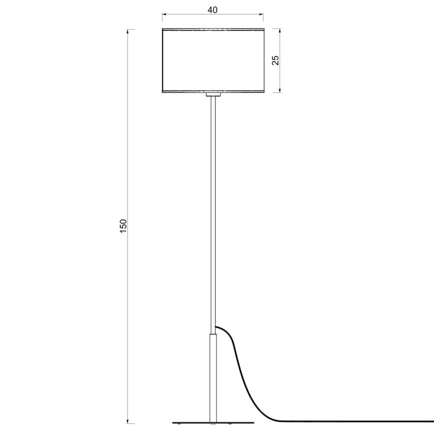 Stojací lampa ARDEN 1xE27/15W/230V béžová