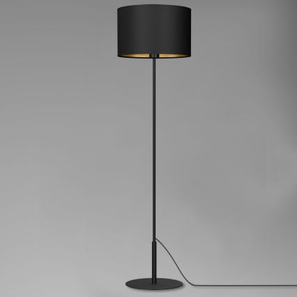 Stojací lampa ARDEN 1xE27/60W/230V černá/zlatá