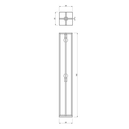 Stojací lampa ARNOLD 2xE27/60W/230V černá