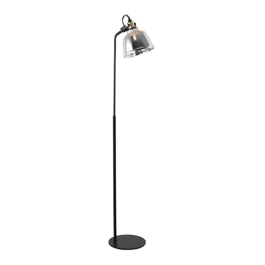 Stojací lampa ASGARD 1xE27/11W/230V šedá/černá/zlatá