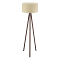 Stojací lampa AYD 1xE27/40W/230V béžová/hnědá