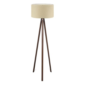 Stojací lampa AYD 1xE27/40W/230V béžová/hnědá