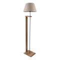 Stojací lampa AYD 1xE27/40W/230V béžová/hnědá