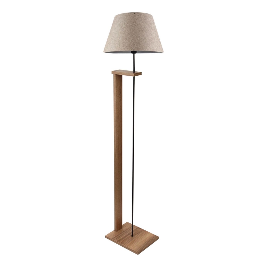 Stojací lampa AYD 1xE27/40W/230V béžová/hnědá