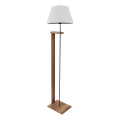 Stojací lampa AYD 1xE27/40W/230V bílá/hnědá