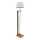 Stojací lampa AYD 1xE27/40W/230V bílá/hnědá