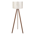 Stojací lampa AYD 1xE27/40W/230V bílá/hnědá