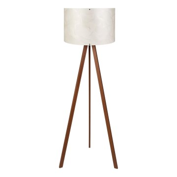 Stojací lampa AYD 1xE27/40W/230V bílá/hnědá