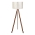 Stojací lampa AYD 1xE27/40W/230V bílá/hnědá