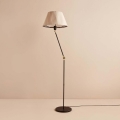 Stojací lampa AYD 1xE27/40W/230V černá/béžová