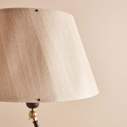 Stojací lampa AYD 1xE27/40W/230V černá/béžová