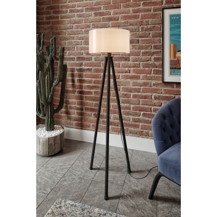Stojací lampa AYD 1xE27/40W/230V černá/bílá