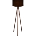 Stojací lampa AYD 1xE27/40W/230V černá/hnědá