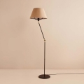 Stojací lampa AYD 1xE27/40W/230V černá/hnědá