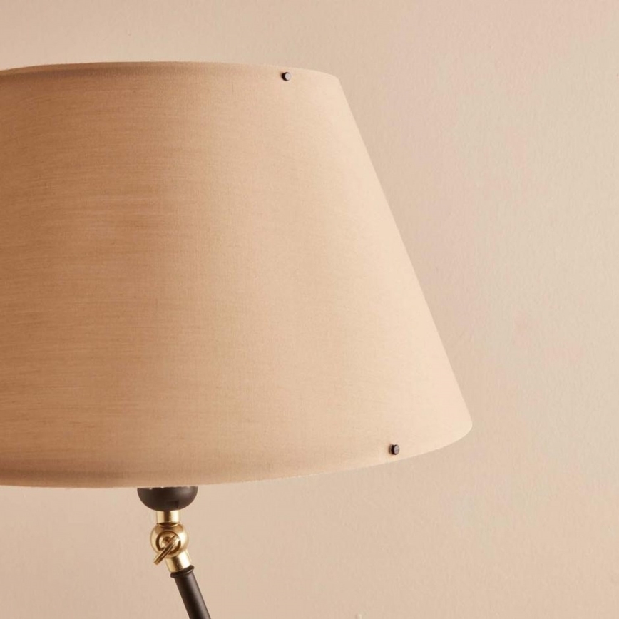 Stojací lampa AYD 1xE27/40W/230V černá/hnědá