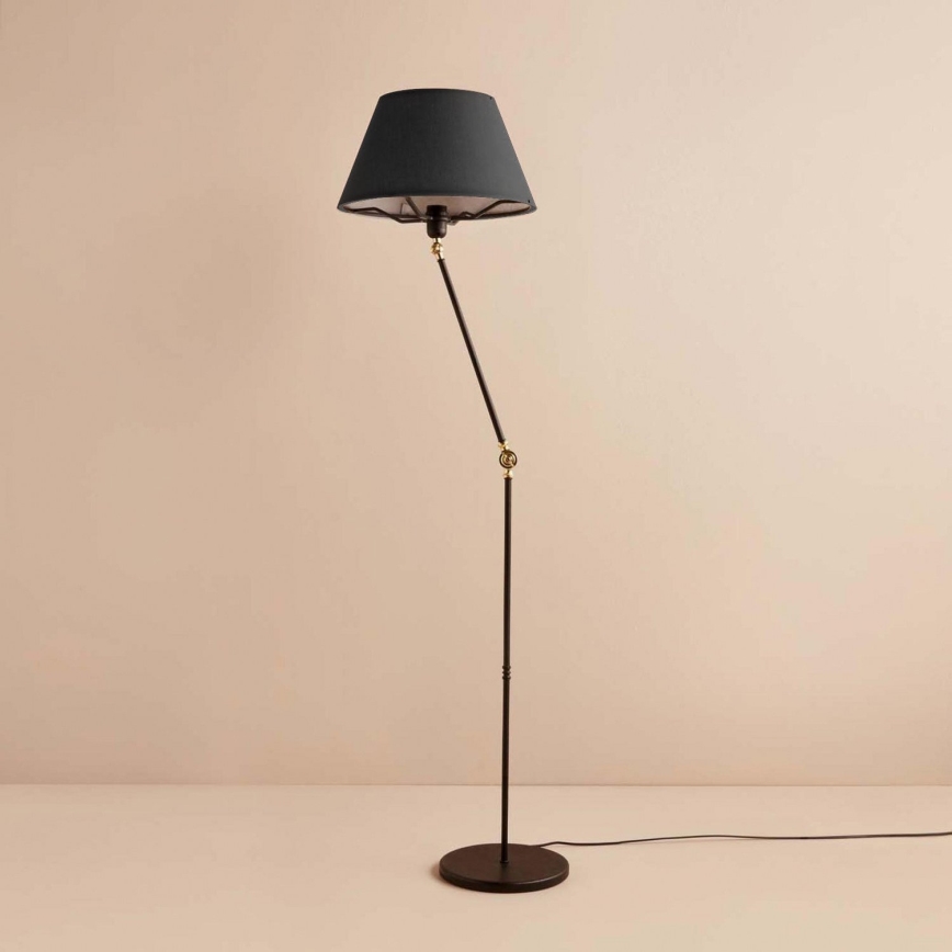 Stojací lampa AYD 1xE27/40W/230V černá