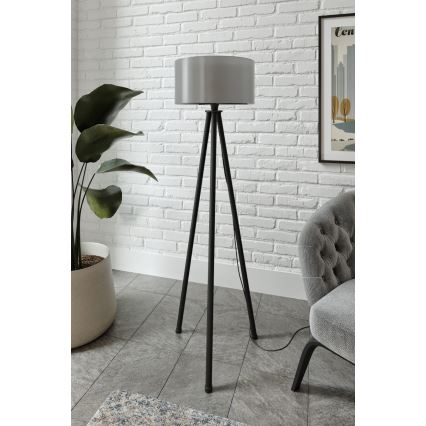 Stojací lampa AYD 1xE27/40W/230V černá/šedá