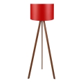 Stojací lampa AYD 1xE27/40W/230V červená/hnědá