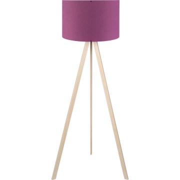 Stojací lampa AYD 1xE27/40W/230V fialová/béžová