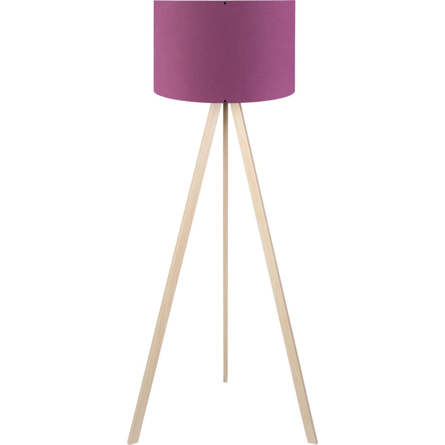 Stojací lampa AYD 1xE27/40W/230V fialová/béžová