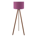 Stojací lampa AYD 1xE27/40W/230V fialová/hnědá