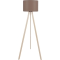 Stojací lampa AYD 1xE27/40W/230V hnědá/béžová