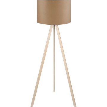 Stojací lampa AYD 1xE27/40W/230V hnědá/béžová
