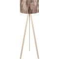 Stojací lampa AYD 1xE27/40W/230V hnědá/béžová