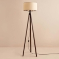 Stojací lampa AYD 1xE27/40W/230V hnědá/béžová