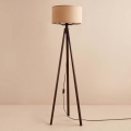 Stojací lampa AYD 1xE27/40W/230V hnědá/béžová