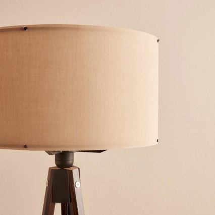 Stojací lampa AYD 1xE27/40W/230V hnědá/béžová