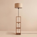 Stojací lampa AYD 1xE27/40W/230V hnědá/béžová