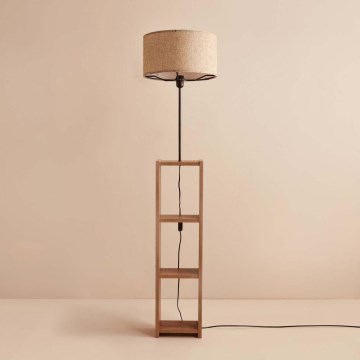 Stojací lampa AYD 1xE27/40W/230V hnědá/béžová