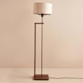 Stojací lampa AYD 1xE27/40W/230V hnědá/béžová