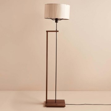 Stojací lampa AYD 1xE27/40W/230V hnědá/béžová