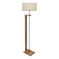 Stojací lampa AYD 1xE27/40W/230V hnědá/béžová