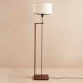 Stojací lampa AYD 1xE27/40W/230V hnědá/bílá