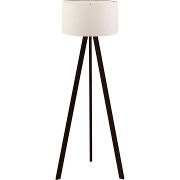 Stojací lampa AYD 1xE27/40W/230V hnědá/bílá