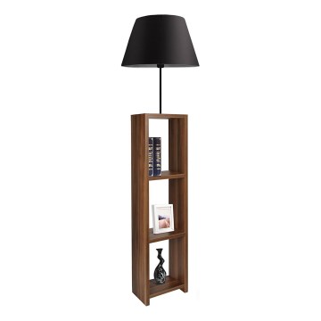 Stojací lampa AYD 1xE27/40W/230V hnědá/černá