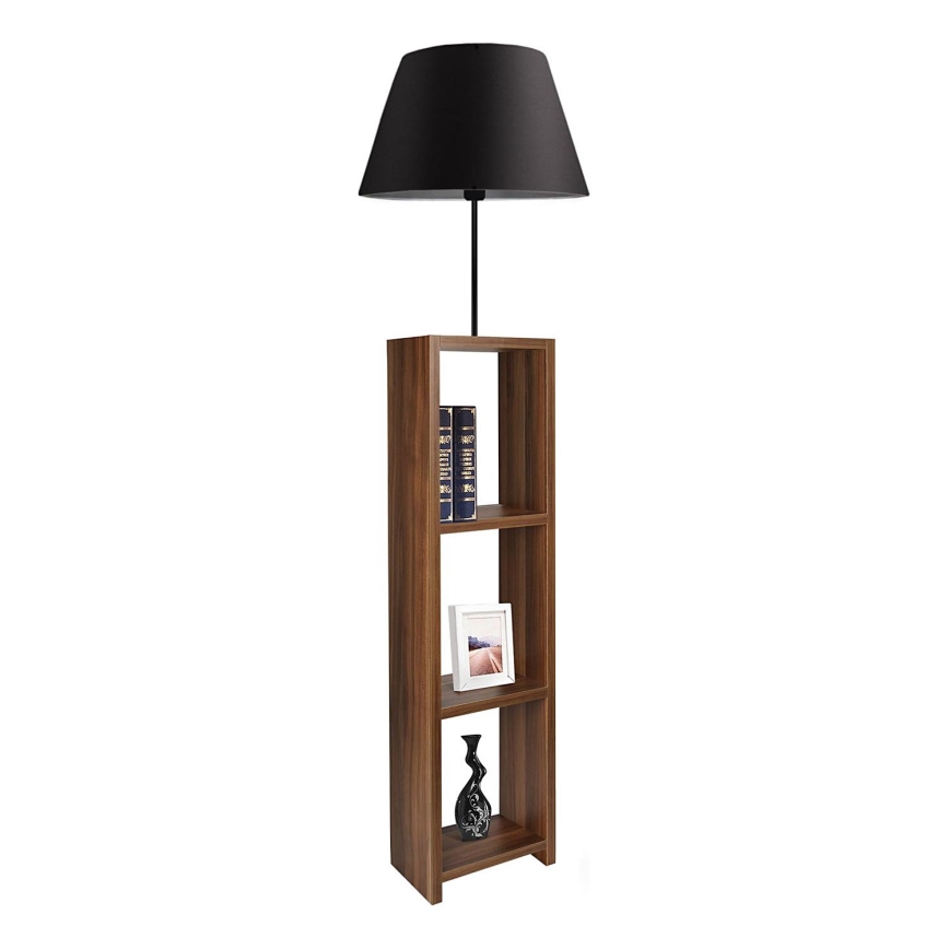 Stojací lampa AYD 1xE27/40W/230V hnědá/černá