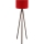 Stojací lampa AYD 1xE27/40W/230V hnědá/červená