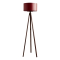 Stojací lampa AYD 1xE27/40W/230V hnědá/červená