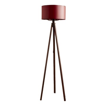 Stojací lampa AYD 1xE27/40W/230V hnědá/červená