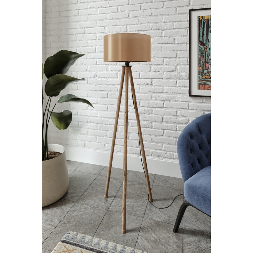 Stojací lampa AYD 1xE27/40W/230V hnědá