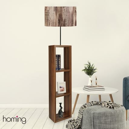 Stojací lampa AYD 1xE27/40W/230V hnědá