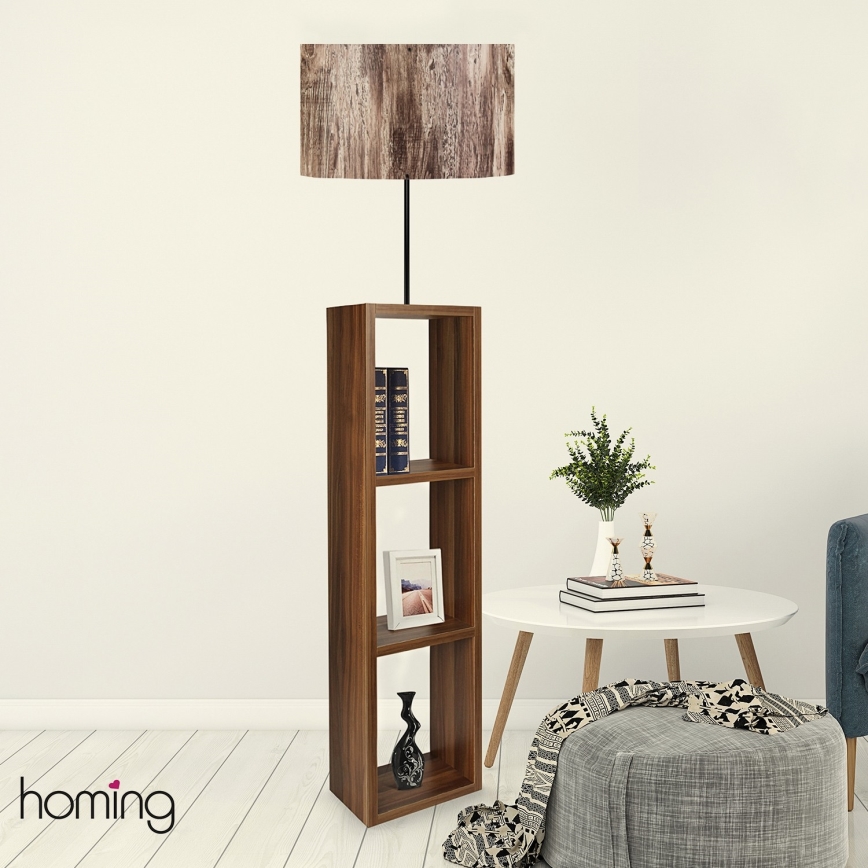 Stojací lampa AYD 1xE27/40W/230V hnědá